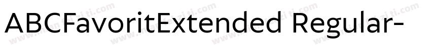 ABCFavoritExtended Regular字体转换
